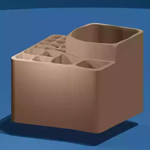 Abstract Multi-Diameter Brush Holder