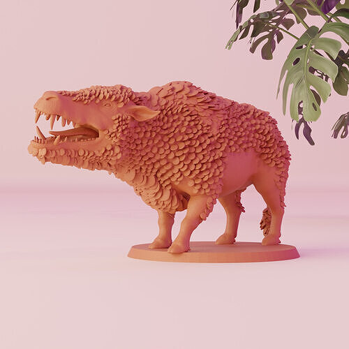 3D Printable Daeodon Miniature 3D print model