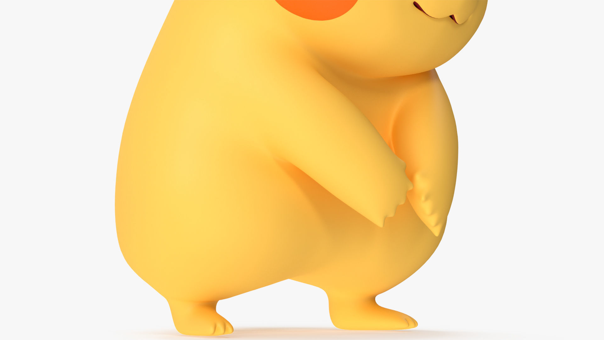 Sad Pikachu Character 3D model_12