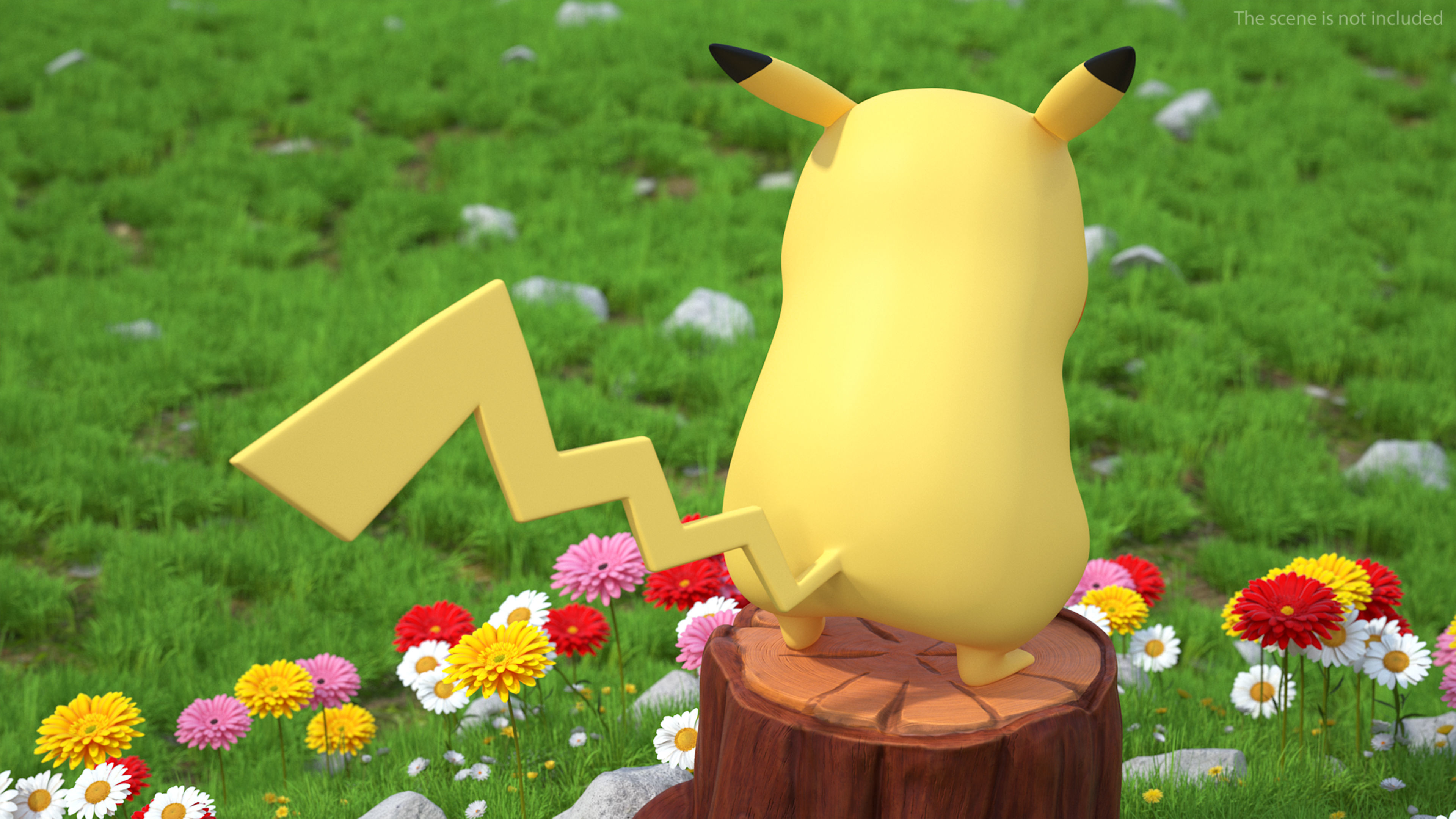 Sad Pikachu Character 3D model_1