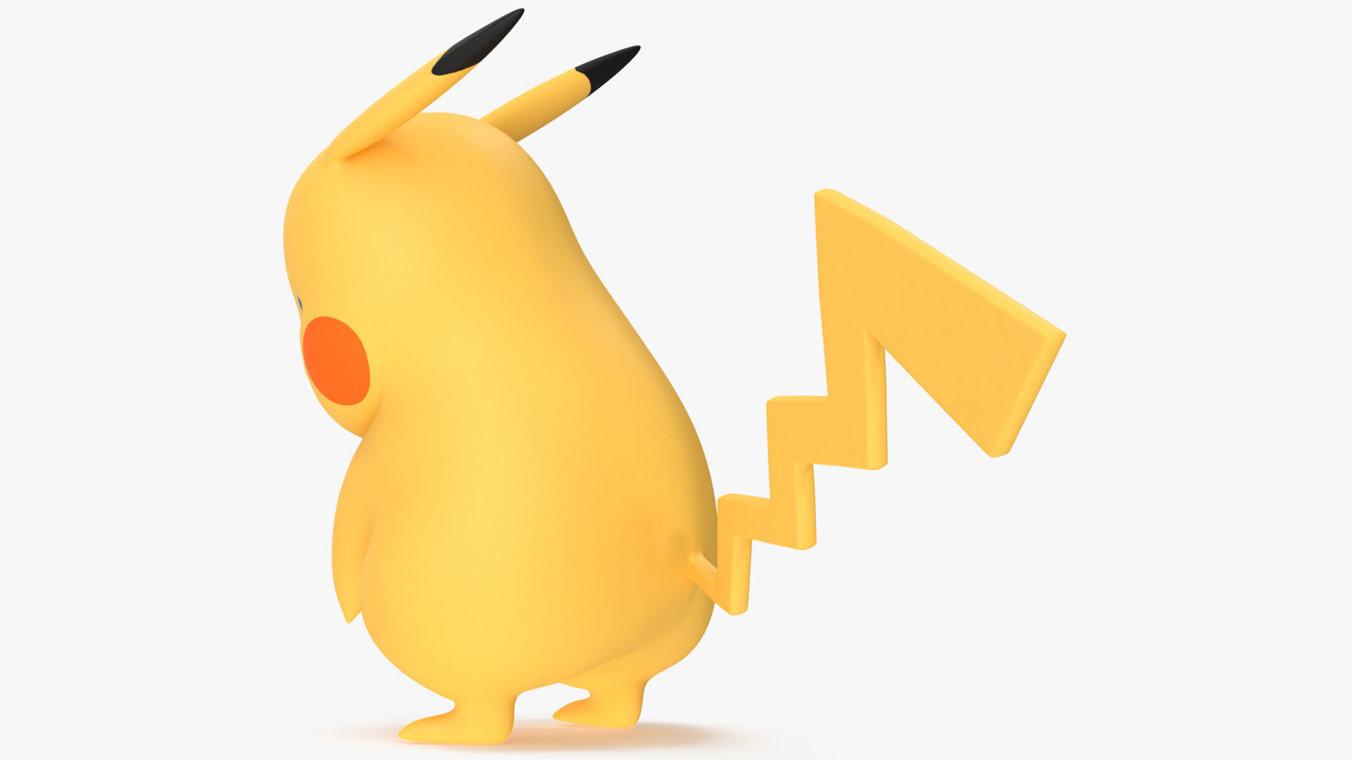 Sad Pikachu Character 3D model_8