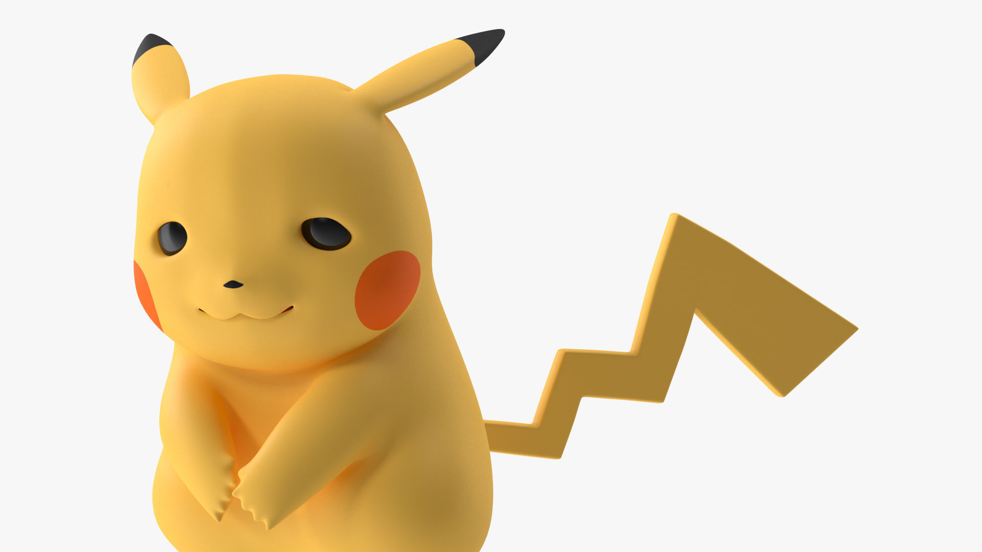 Sad Pikachu Character 3D model_11