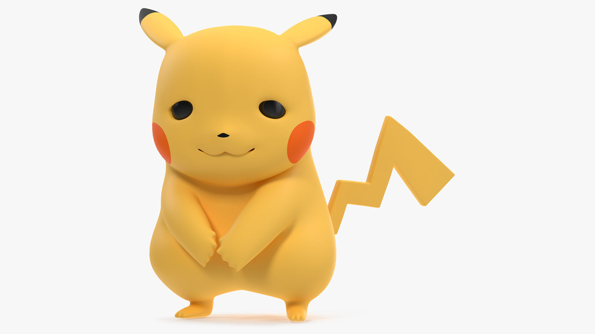 Sad Pikachu Character 3D model_6