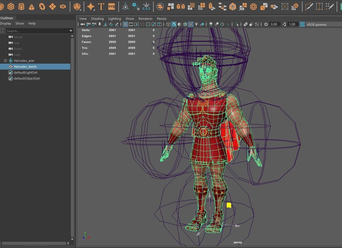Stylized Hercules Lowpoly Low-poly 3D model_8