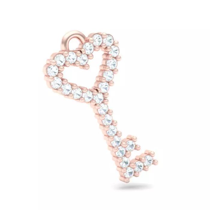 Small Heart Key pendant 3D print model