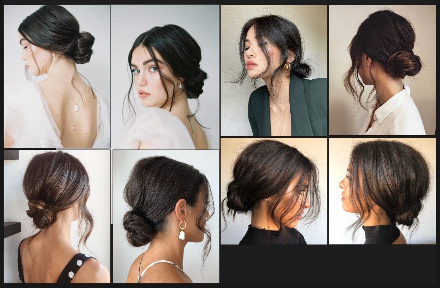 Bun Hairstyle for woman XGen maya scene and alembic FBX 3D model_10