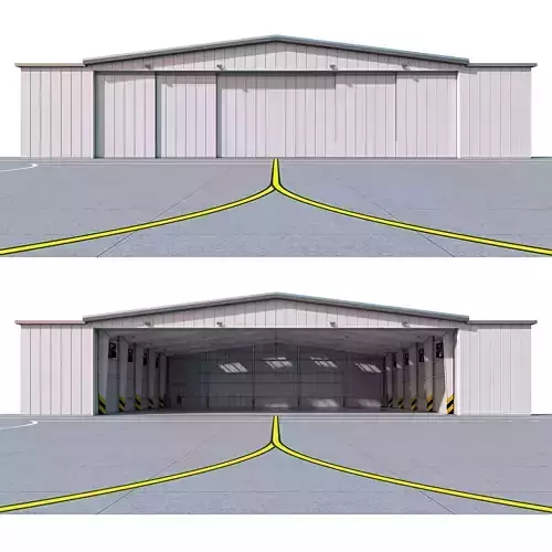 Airplane hangar for business aviation