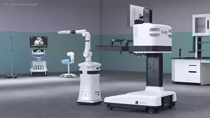 CMR Surgical Versus Rigged for Maya 3D model