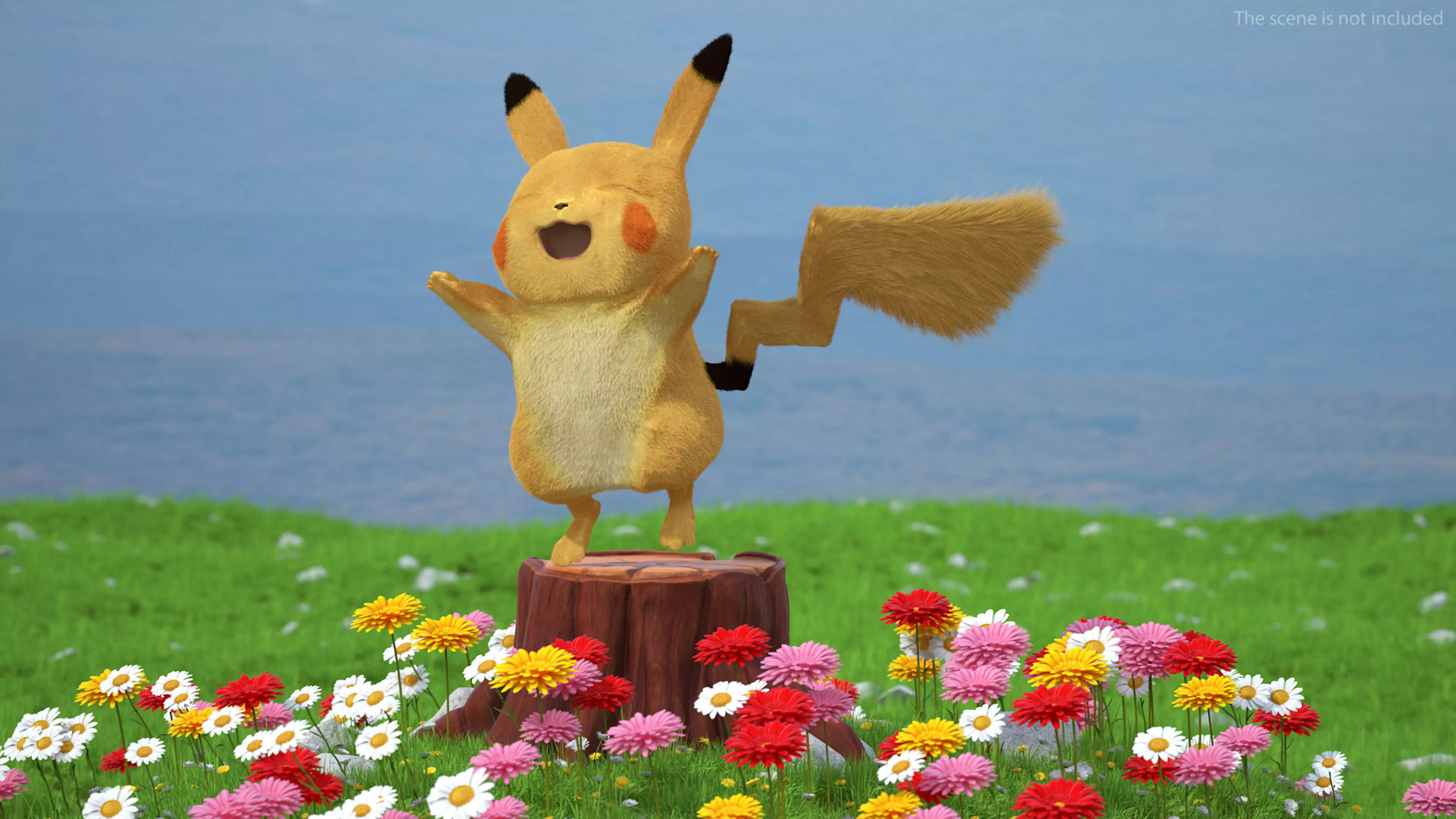Pikachu Fur Rigged 3D model