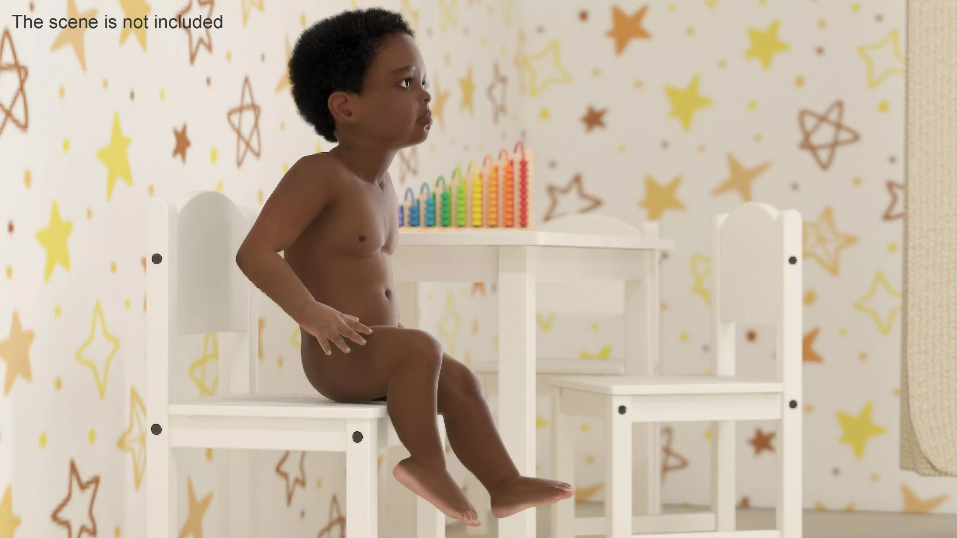 Little Dark Skin Boy Rigged 3D model_0