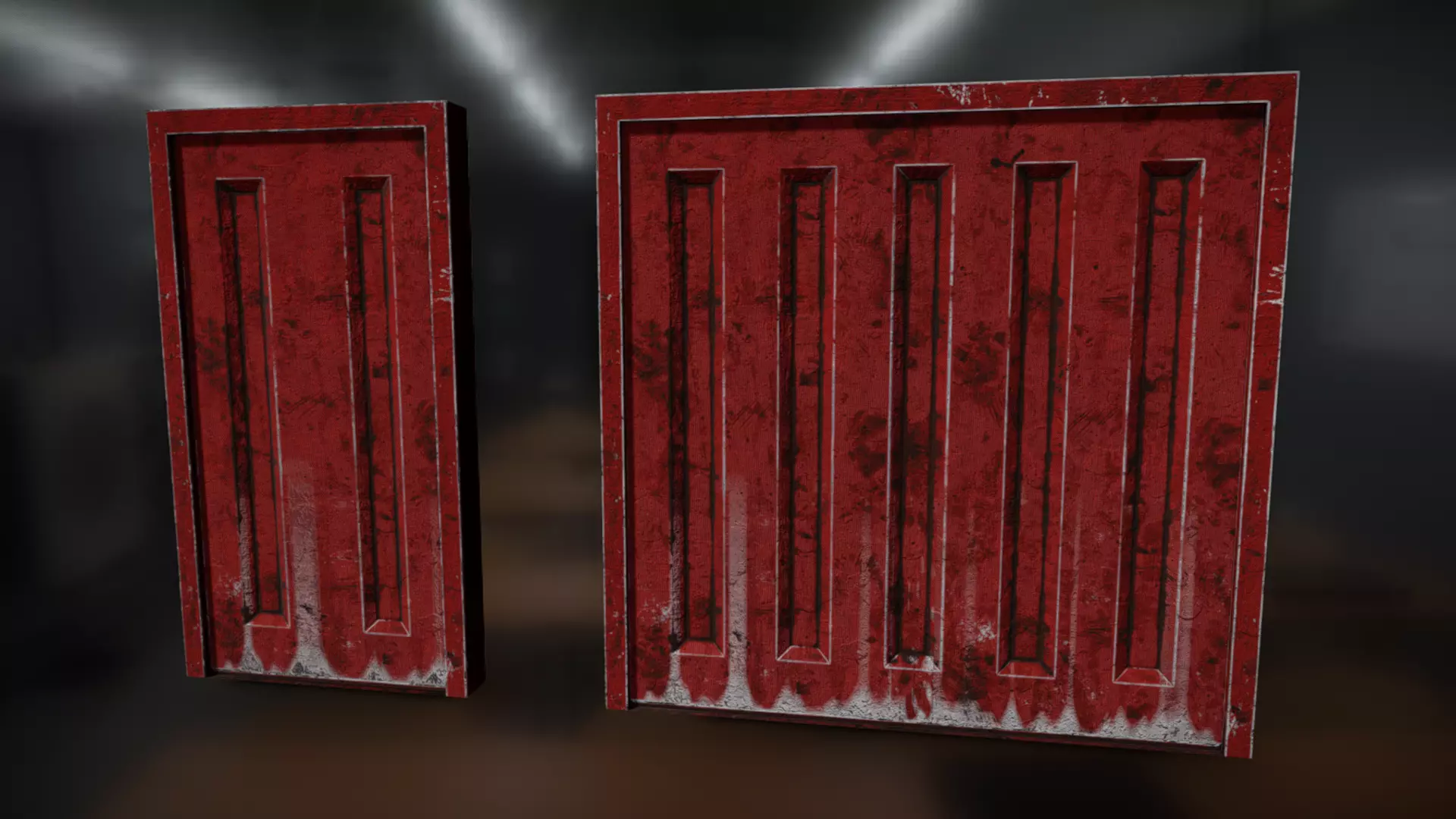 Blast Doors Low-poly 3D model_0