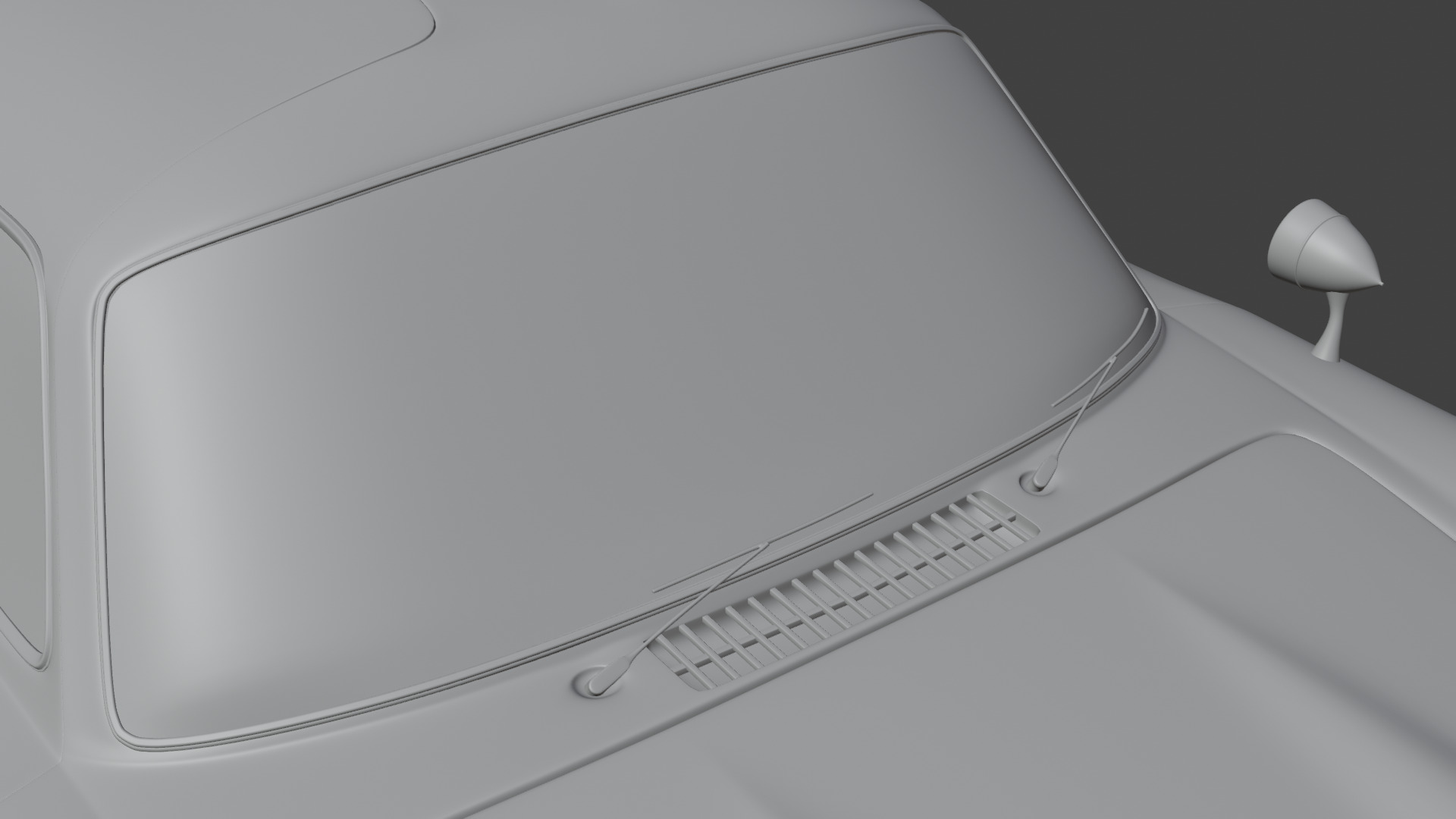 Mercedes Benz 300 SL Low-poly 3D model_30