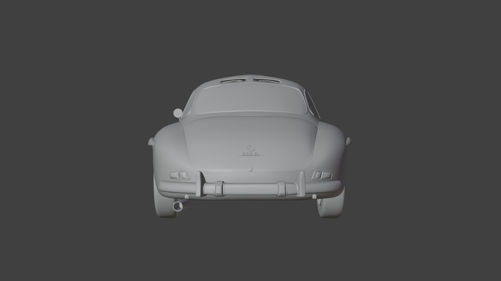 Mercedes Benz 300 SL Low-poly 3D model_22