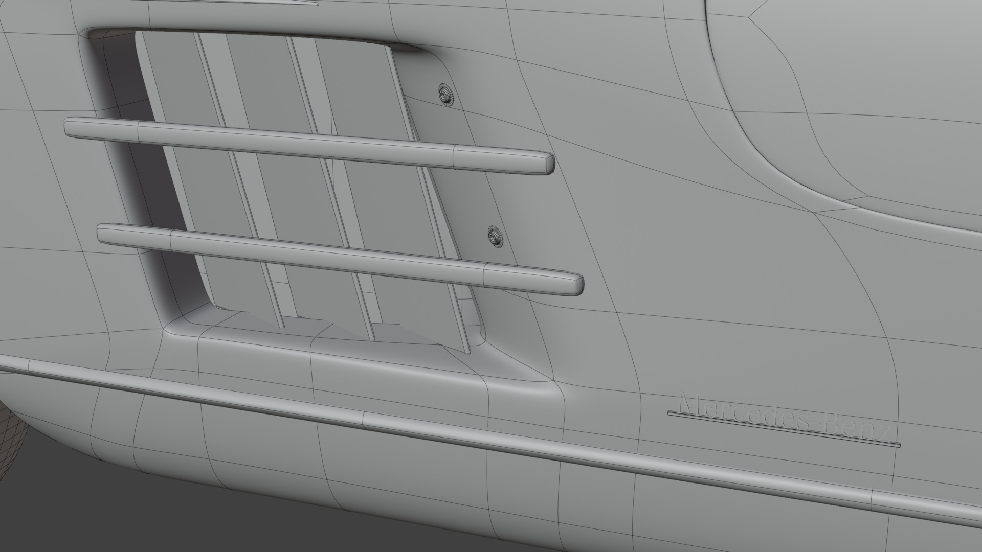 Mercedes Benz 300 SL Low-poly 3D model_46