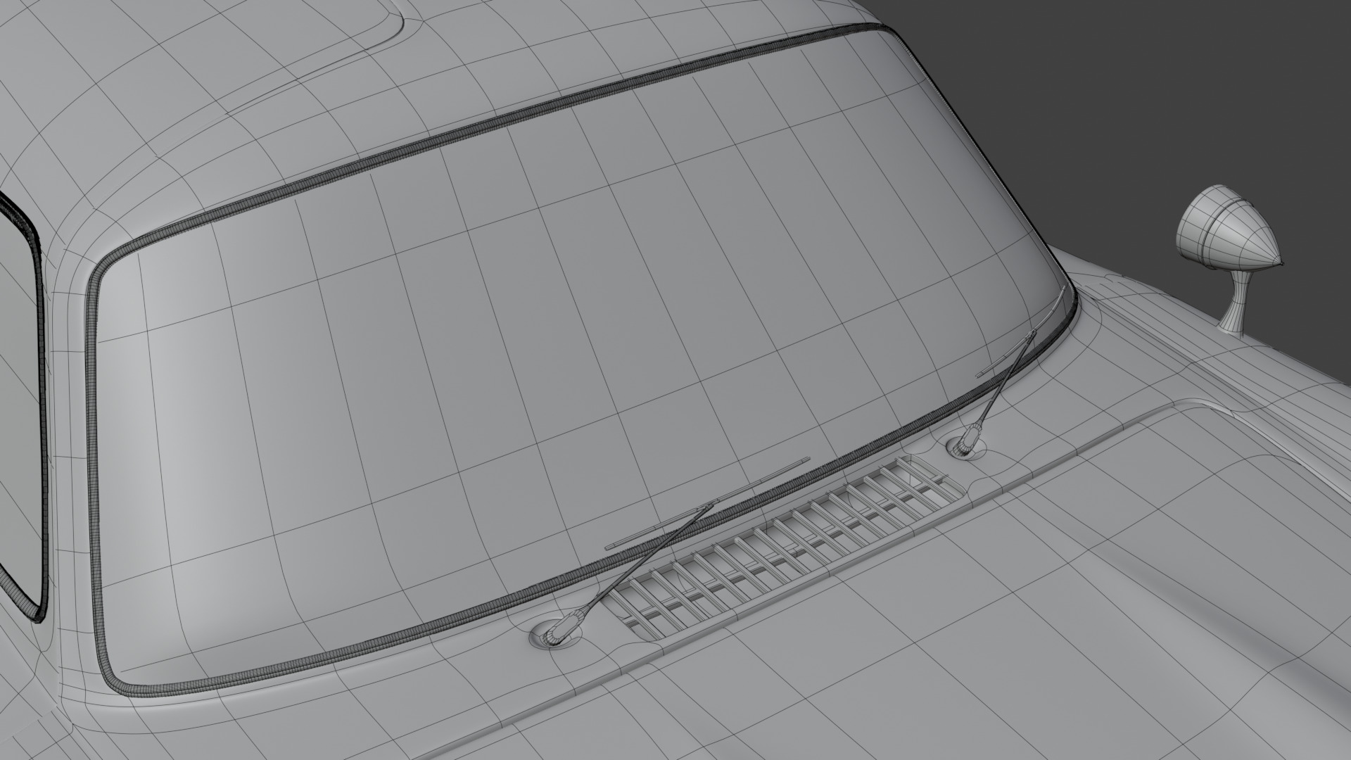 Mercedes Benz 300 SL Low-poly 3D model_47