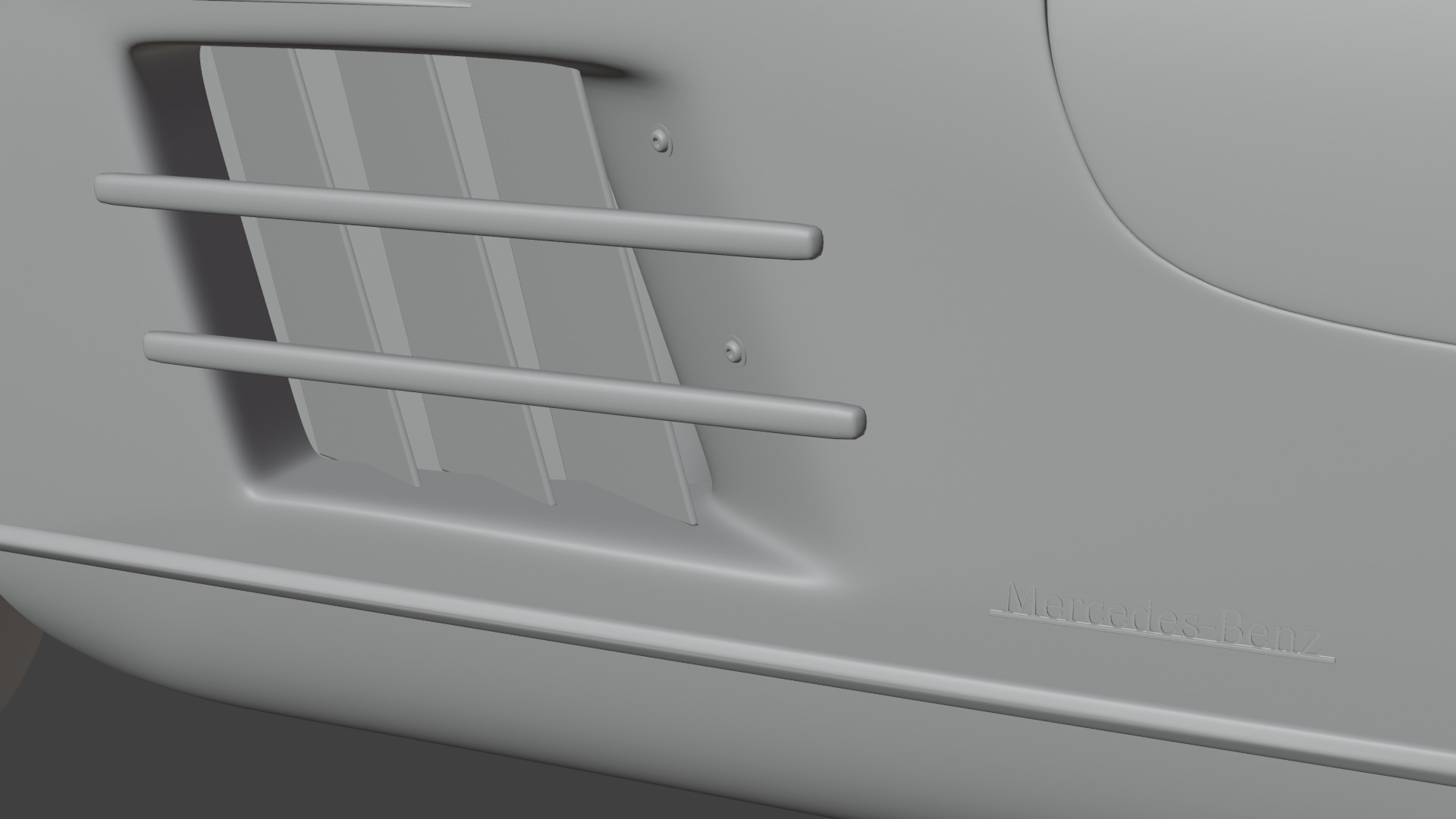 Mercedes Benz 300 SL Low-poly 3D model_28