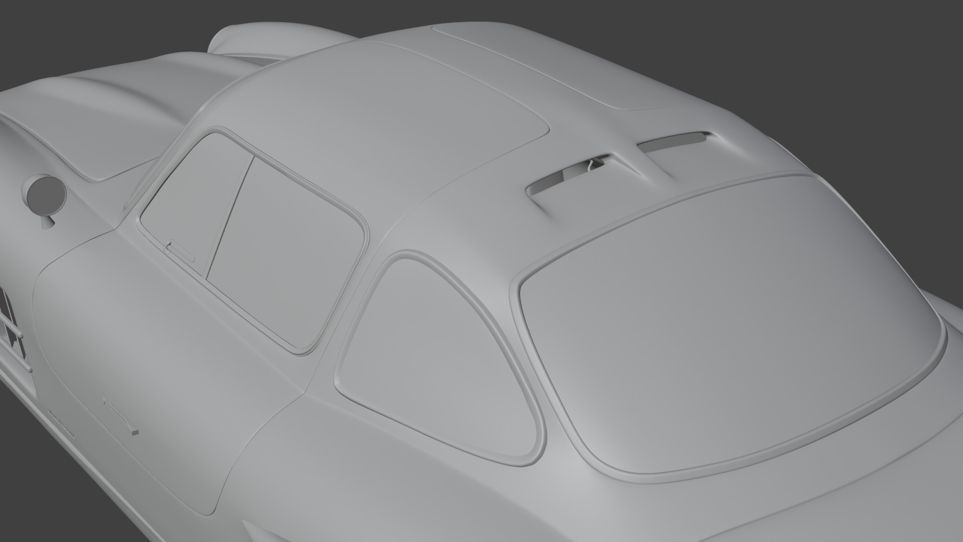 Mercedes Benz 300 SL Low-poly 3D model_24