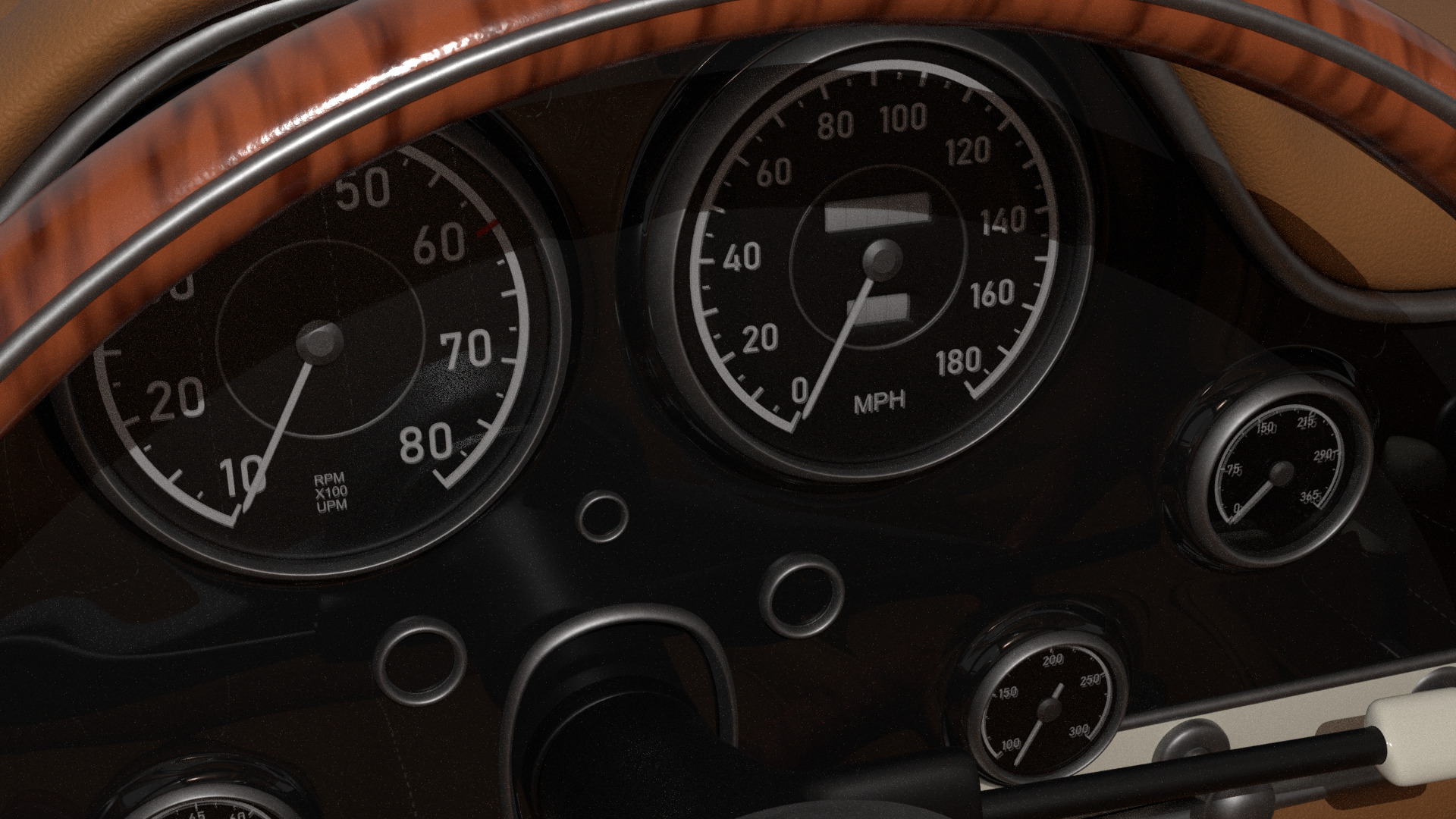 Mercedes Benz 300 SL Low-poly 3D model_16