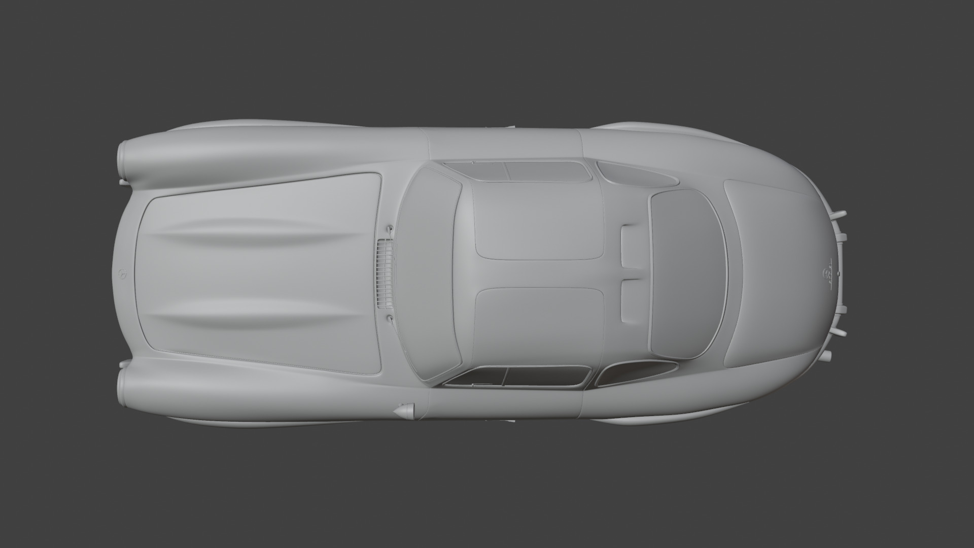 Mercedes Benz 300 SL Low-poly 3D model_19