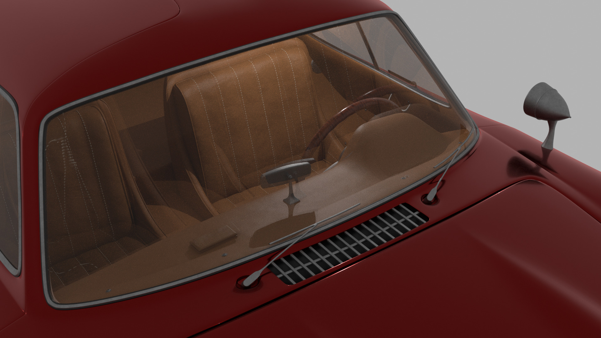 Mercedes Benz 300 SL Low-poly 3D model_13
