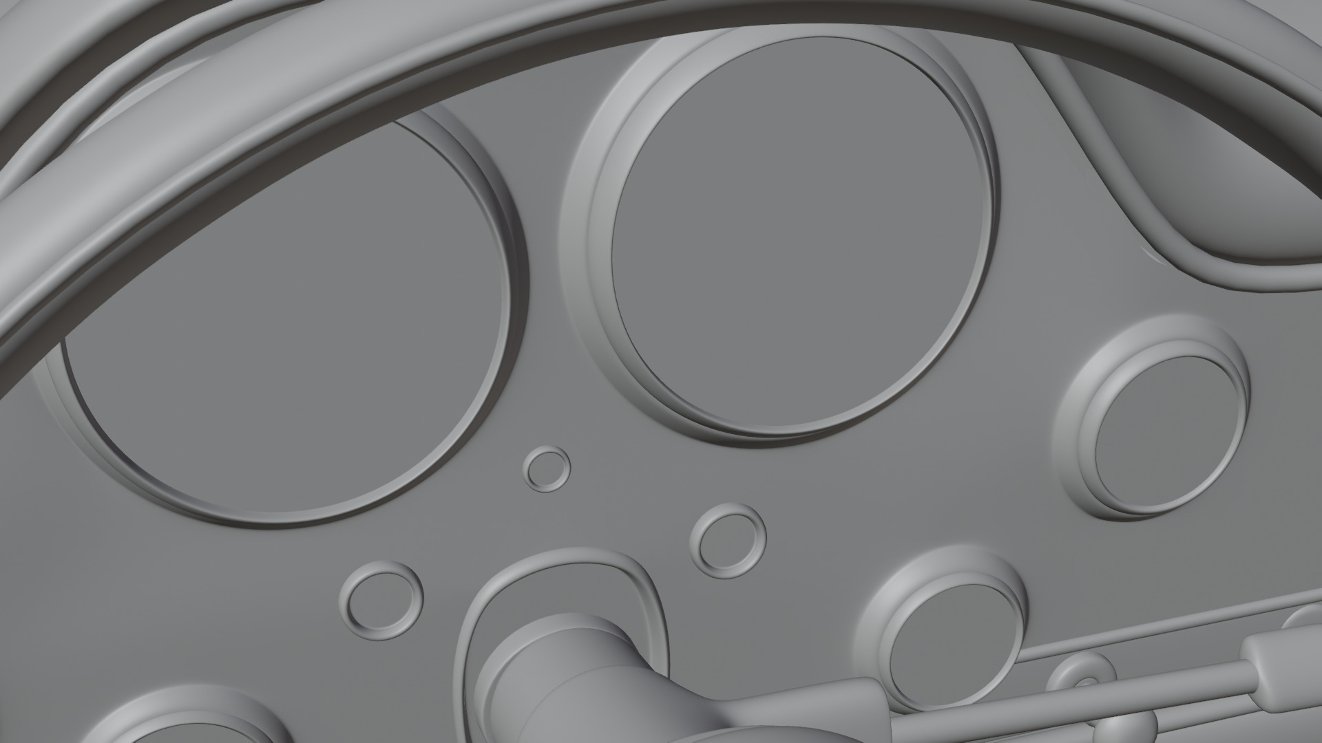 Mercedes Benz 300 SL Low-poly 3D model_33