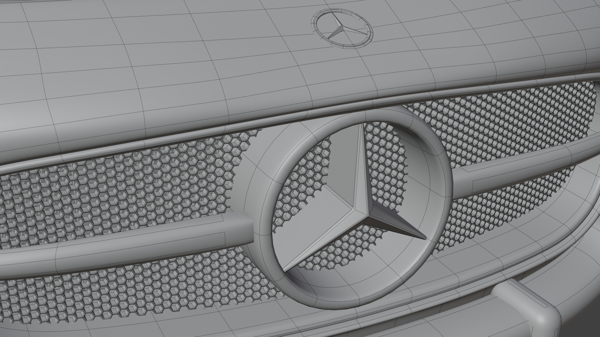 Mercedes Benz 300 SL Low-poly 3D model_44