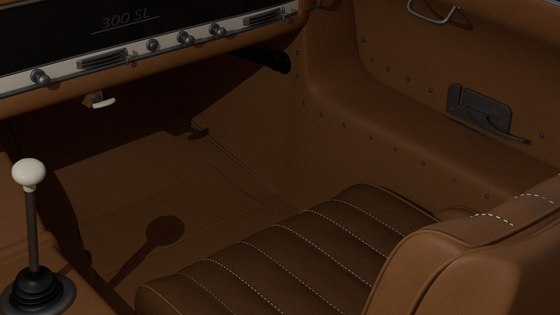 Mercedes Benz 300 SL Low-poly 3D model_15