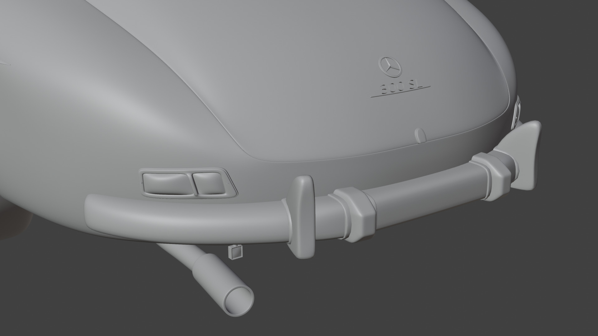 Mercedes Benz 300 SL Low-poly 3D model_25