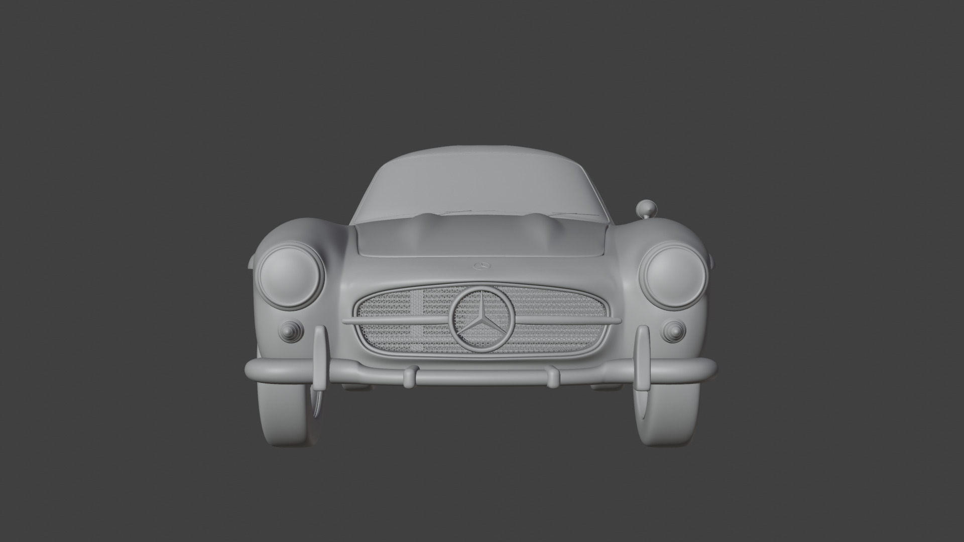 Mercedes Benz 300 SL Low-poly 3D model_21