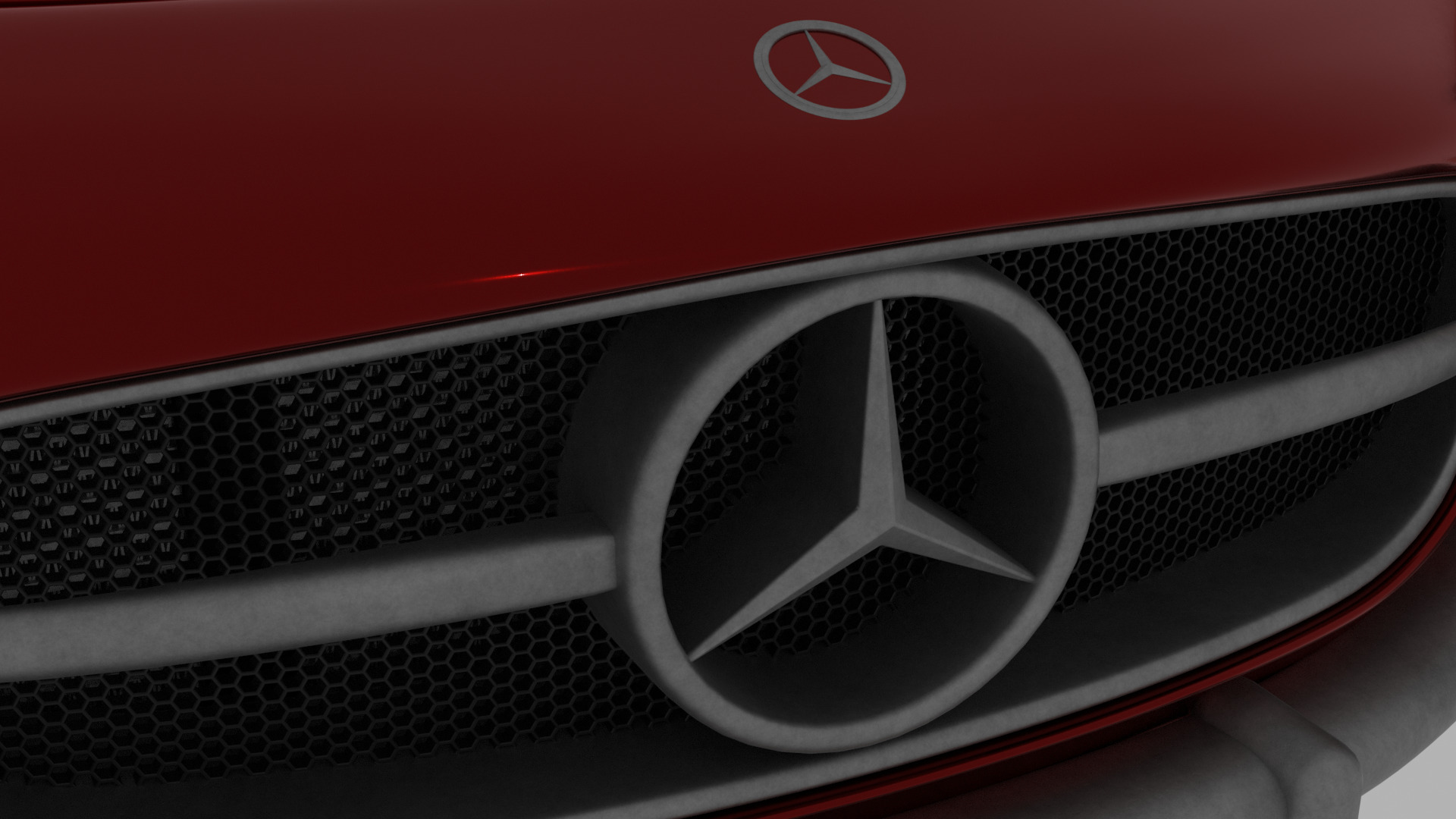 Mercedes Benz 300 SL Low-poly 3D model_10