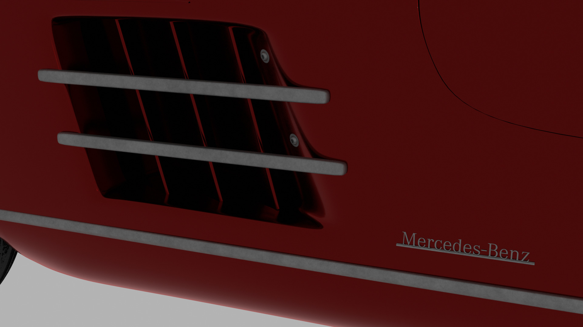 Mercedes Benz 300 SL Low-poly 3D model_11