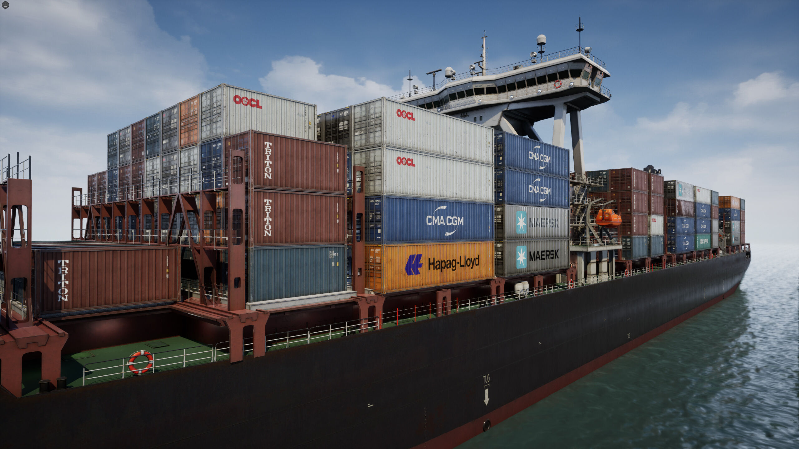 Ships Pack Low-poly 3D model_10