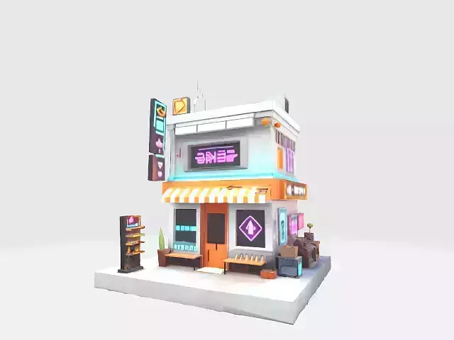 Lowpoly shop