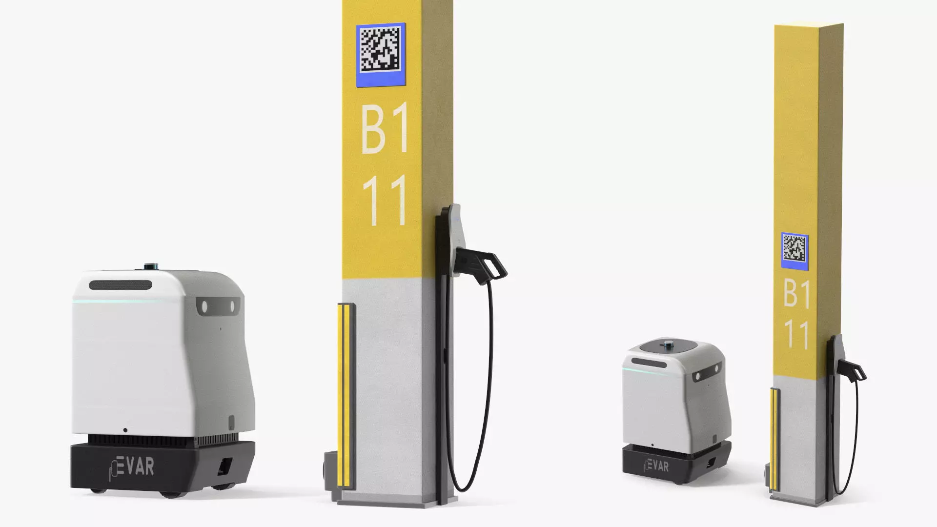 EVAR Parky Charging Robot Rigged 3D model_0