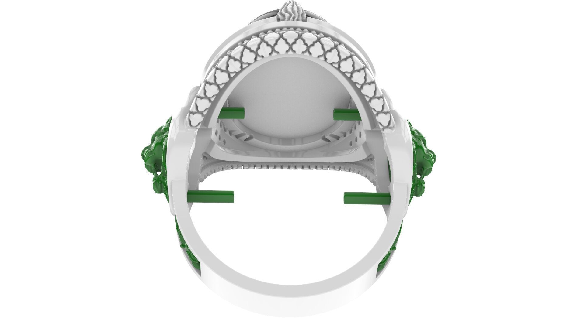 Man Diamond Ring Free 3D print model_38