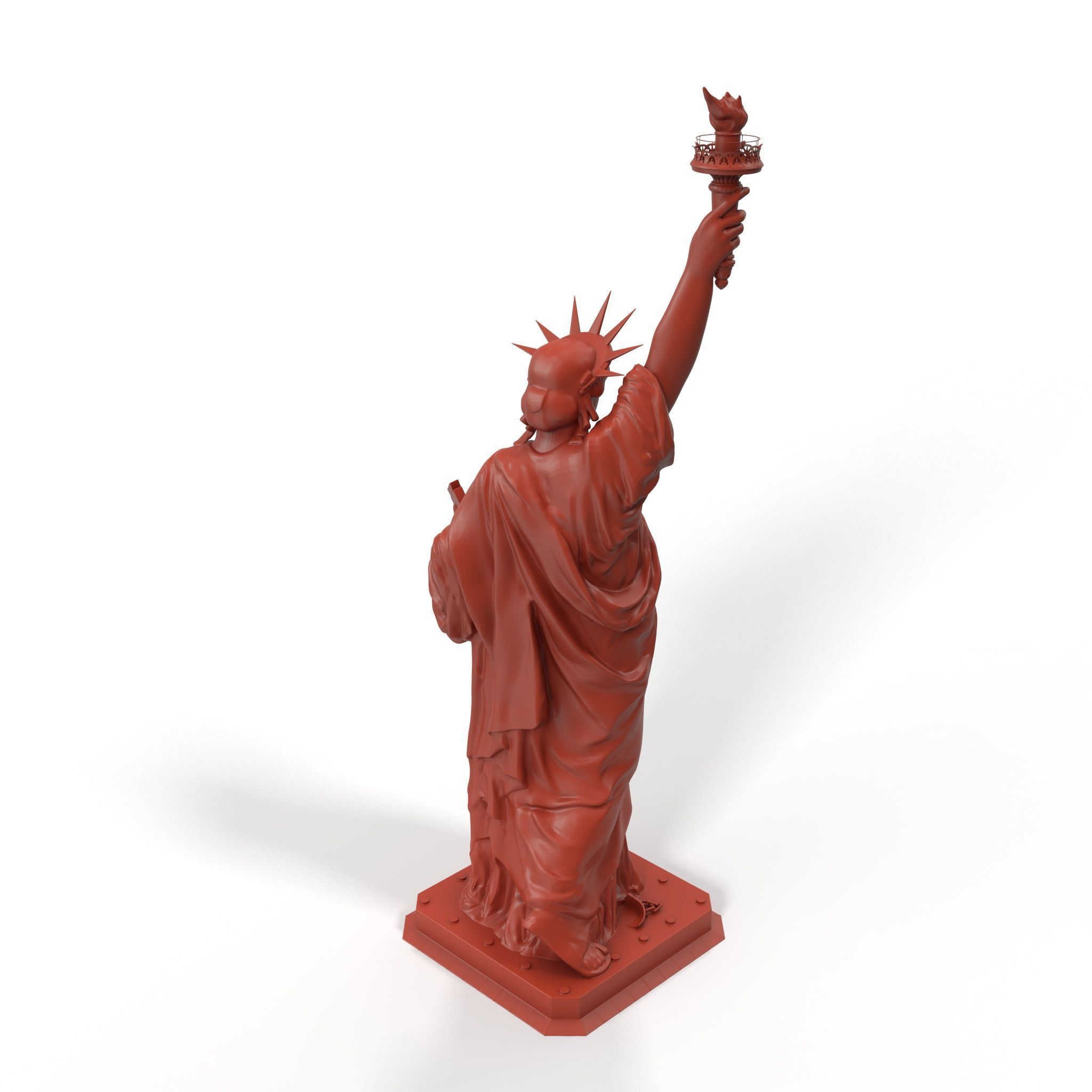 Statue of Liberty without Pedestal for 3D Print 3D print model_2