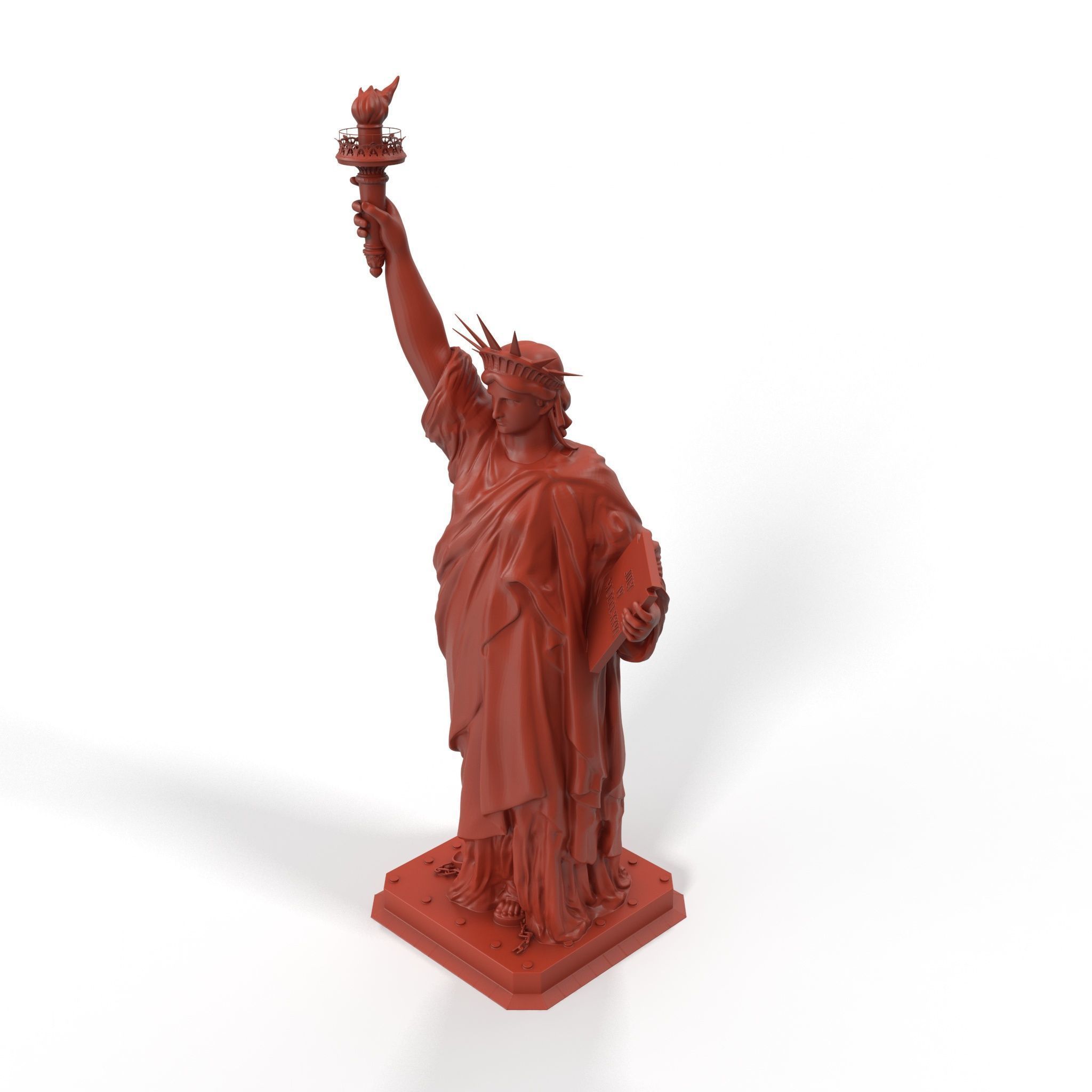 Statue of Liberty without Pedestal for 3D Print 3D print model_1