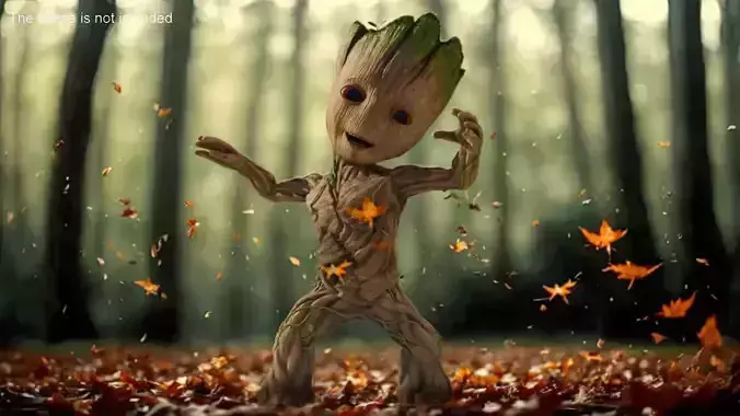 Little Groot Character Dancing Pose for 3D Print 3D print model