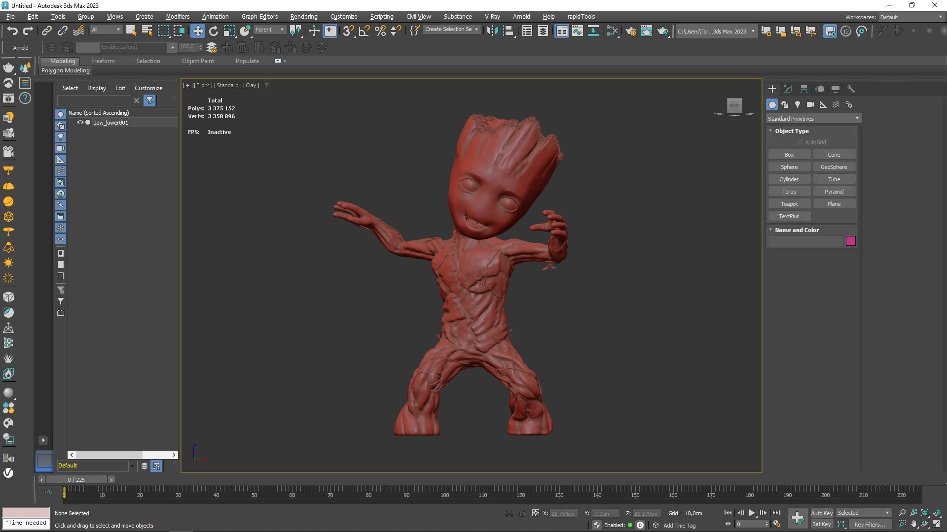 Little Groot Character Dancing Pose for 3D Print 3D print model_13