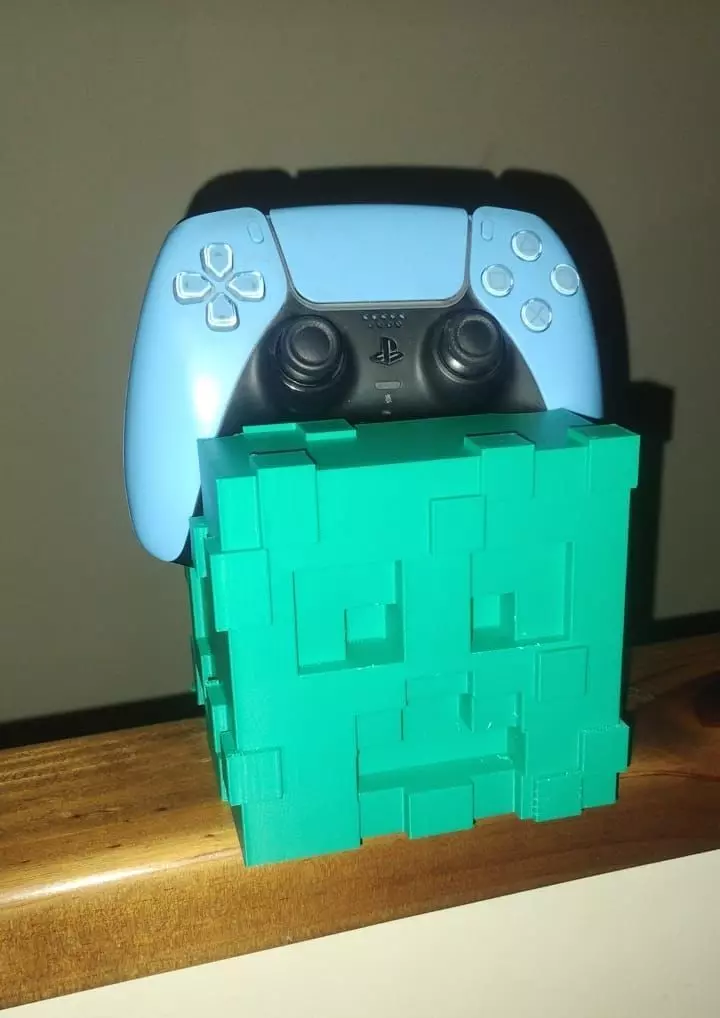 Creeper Head Suport for controls  3D print model_0