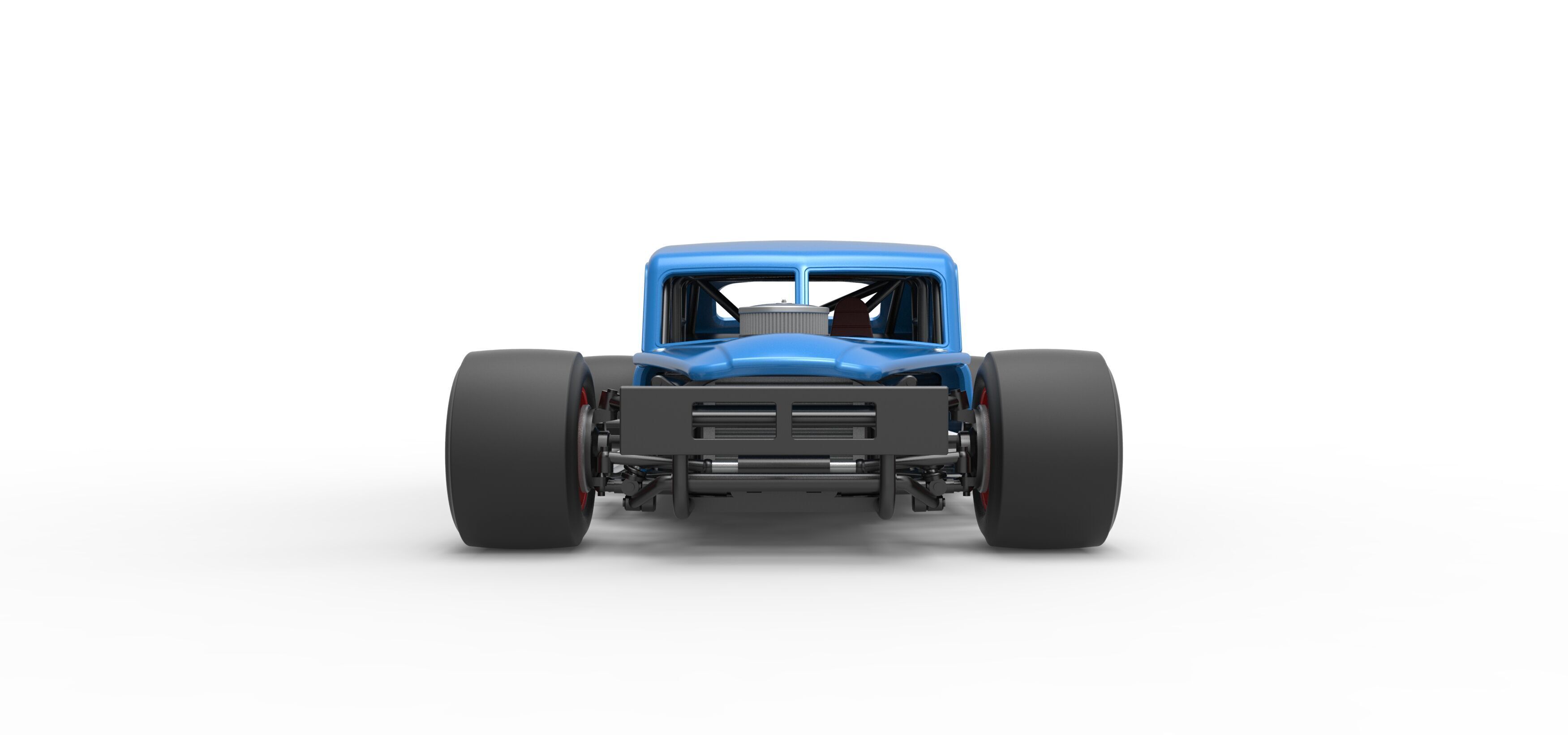 Vintage Asphalt Modified stock car V5 Scale 1 to 25 3D print model_7