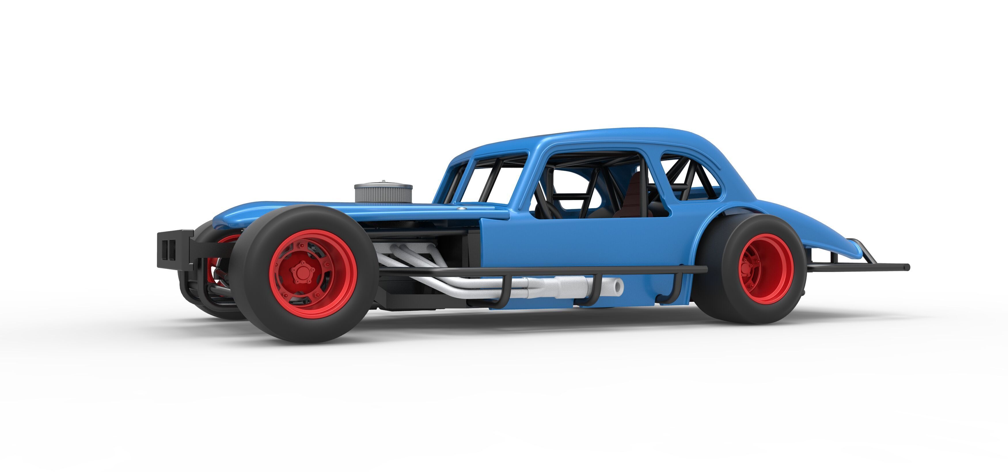 Vintage Asphalt Modified stock car V5 Scale 1 to 25 3D print model_2