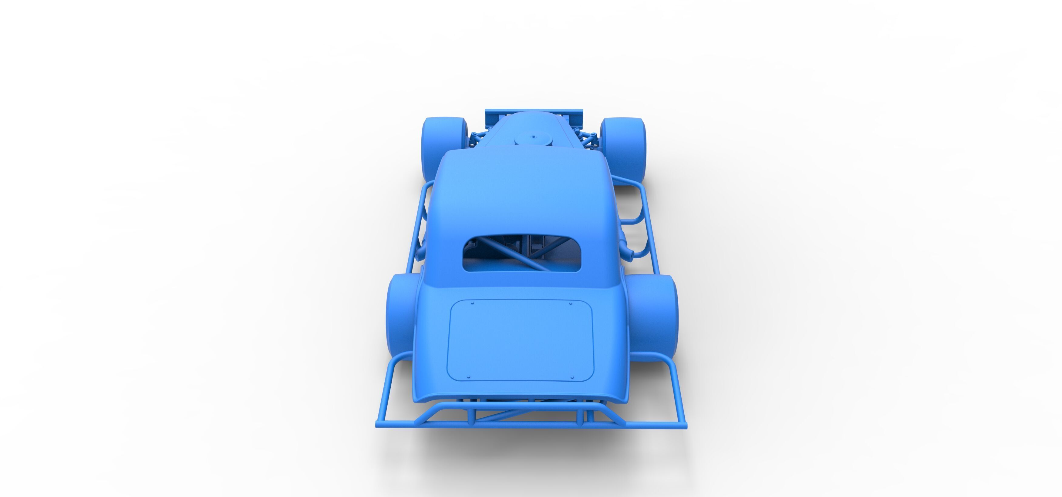 Vintage Asphalt Modified stock car V5 Scale 1 to 25 3D print model_40