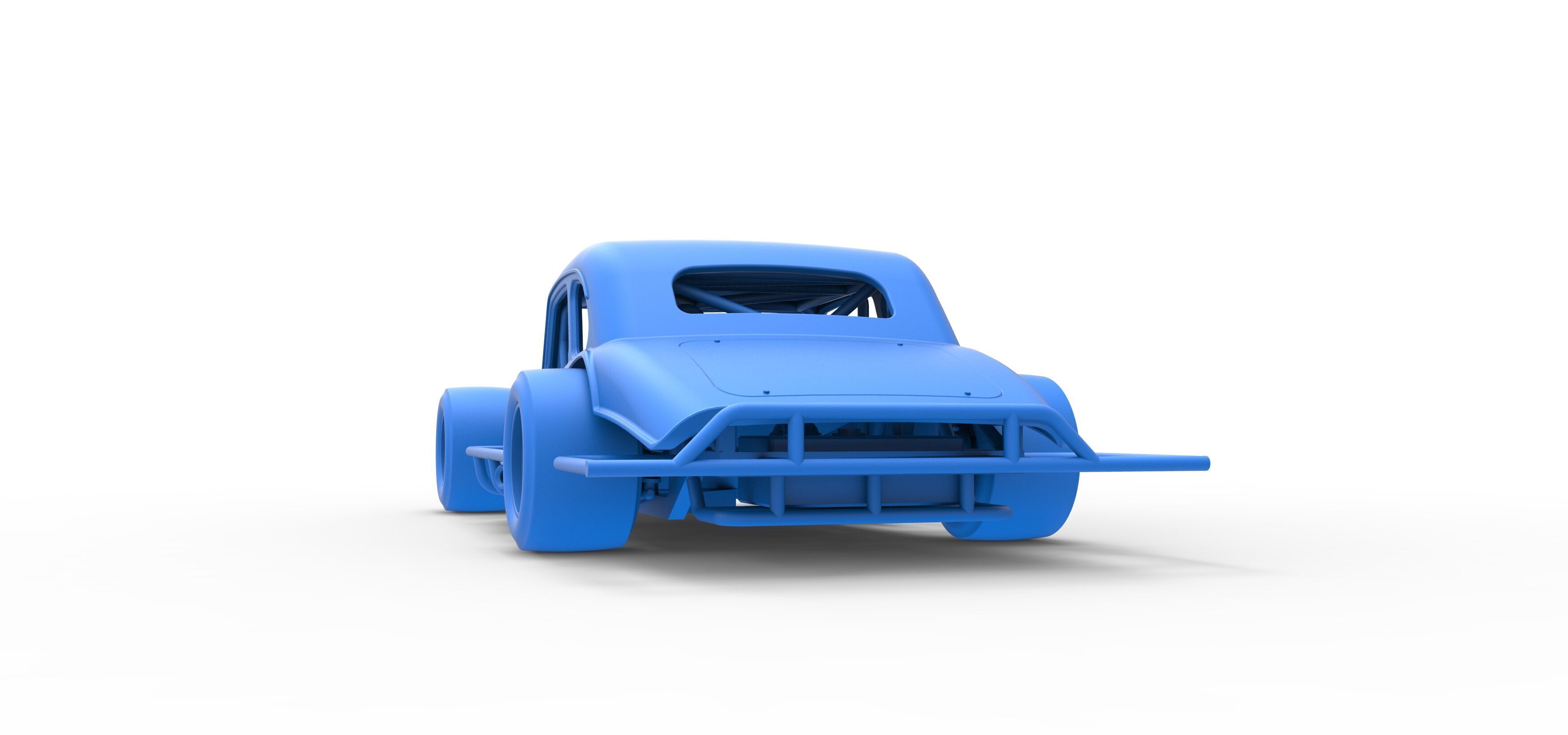 Vintage Asphalt Modified stock car V5 Scale 1 to 25 3D print model_38