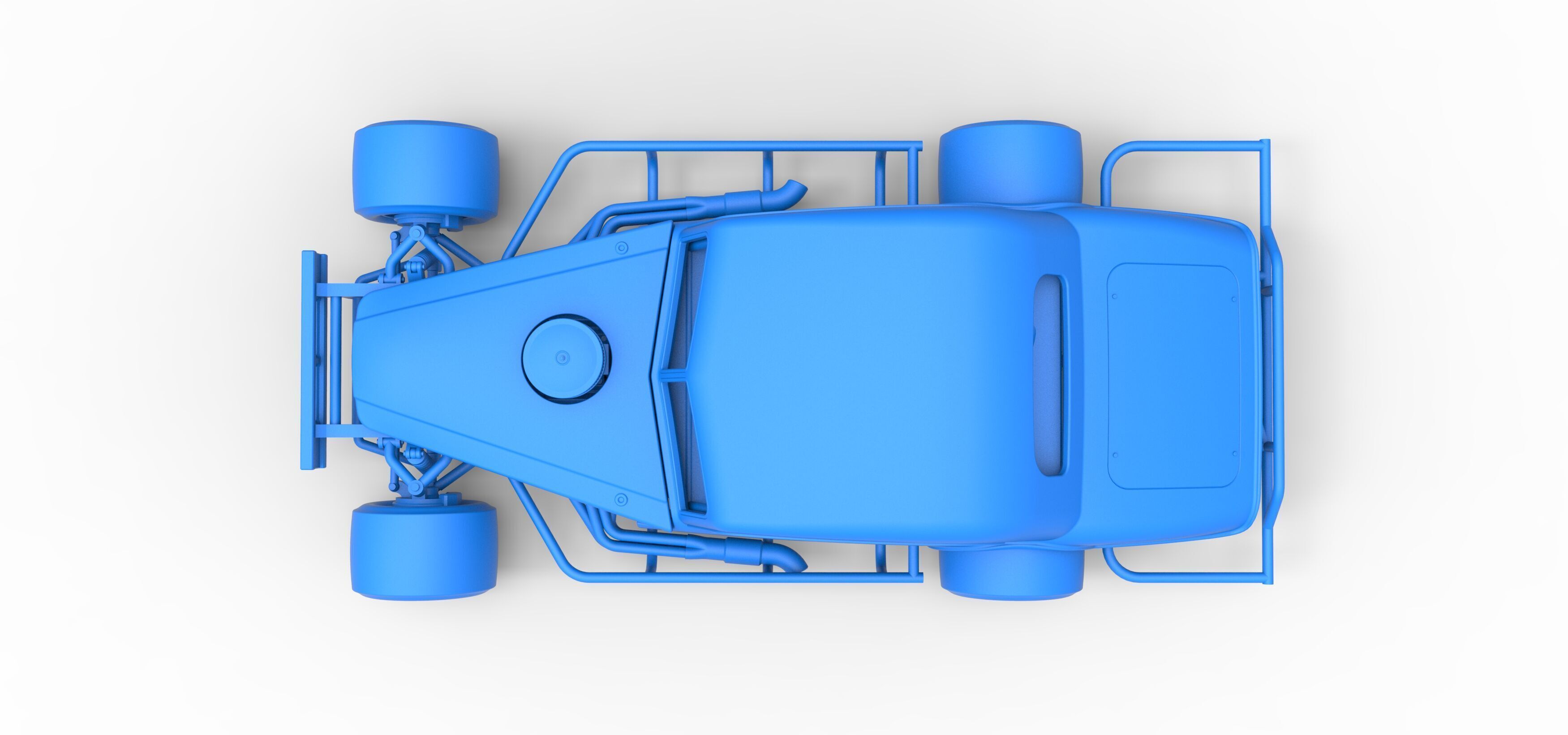 Vintage Asphalt Modified stock car V5 Scale 1 to 25 3D print model_34