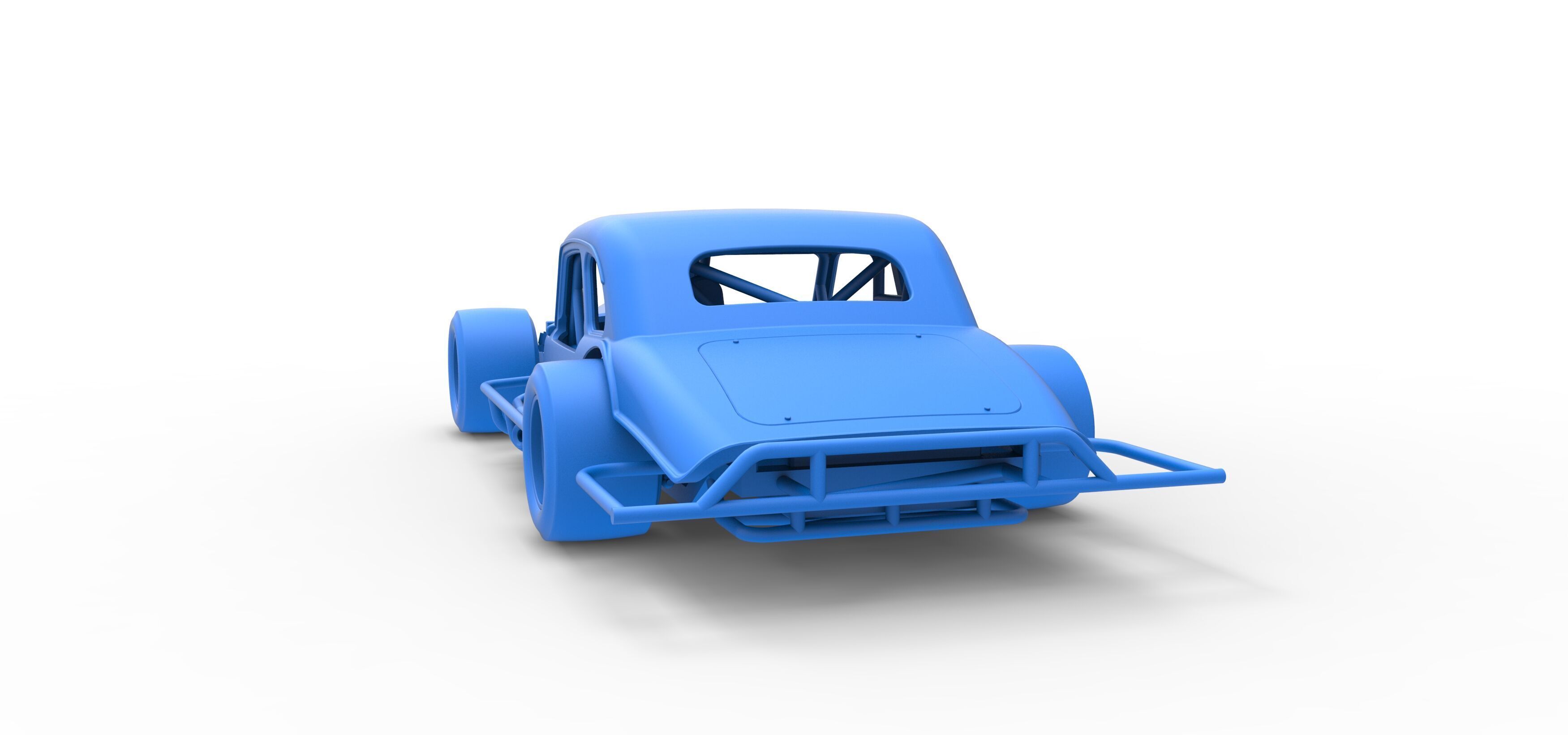 Vintage Asphalt Modified stock car V5 Scale 1 to 25 3D print model_37