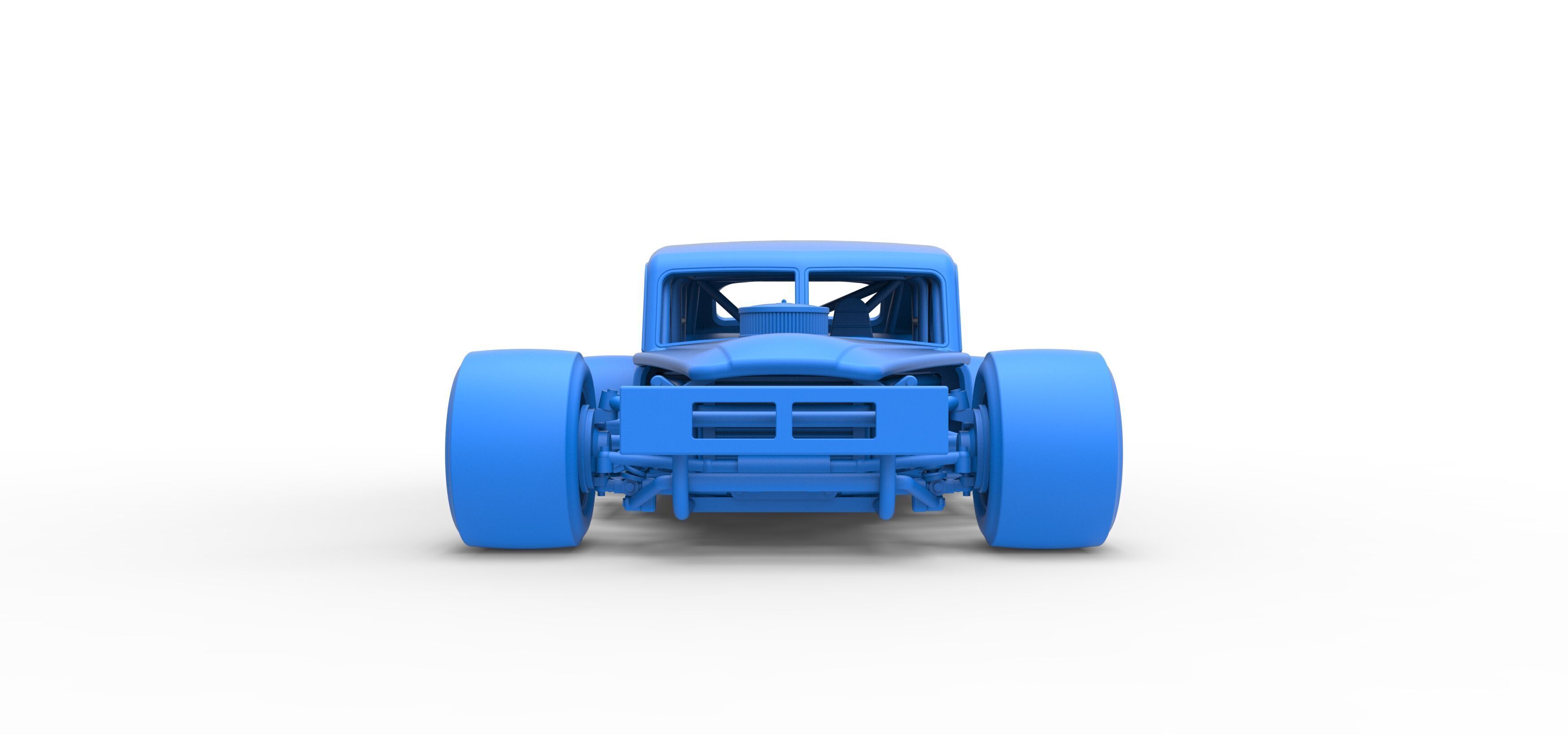 Vintage Asphalt Modified stock car V5 Scale 1 to 25 3D print model_30