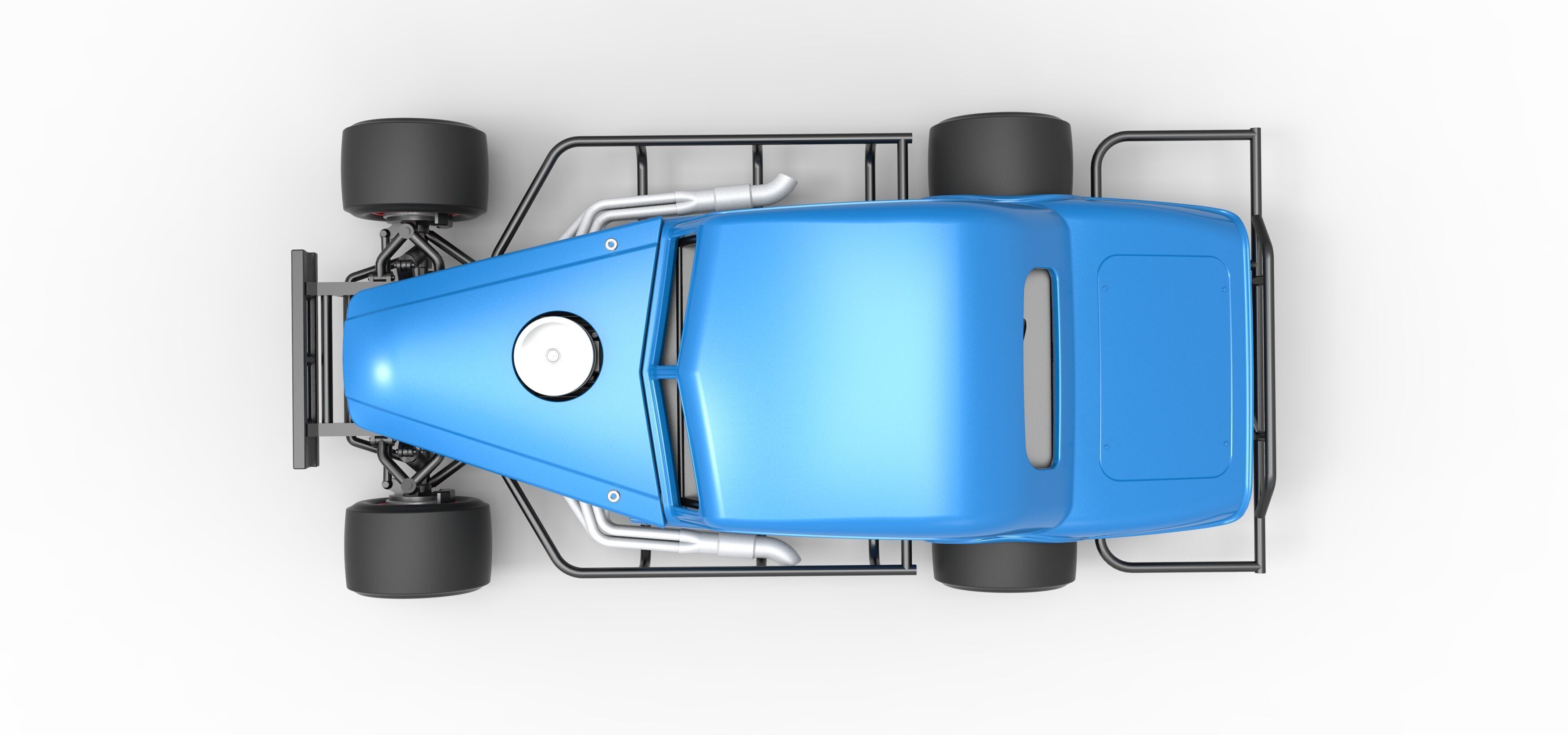 Vintage Asphalt Modified stock car V5 Scale 1 to 25 3D print model_11