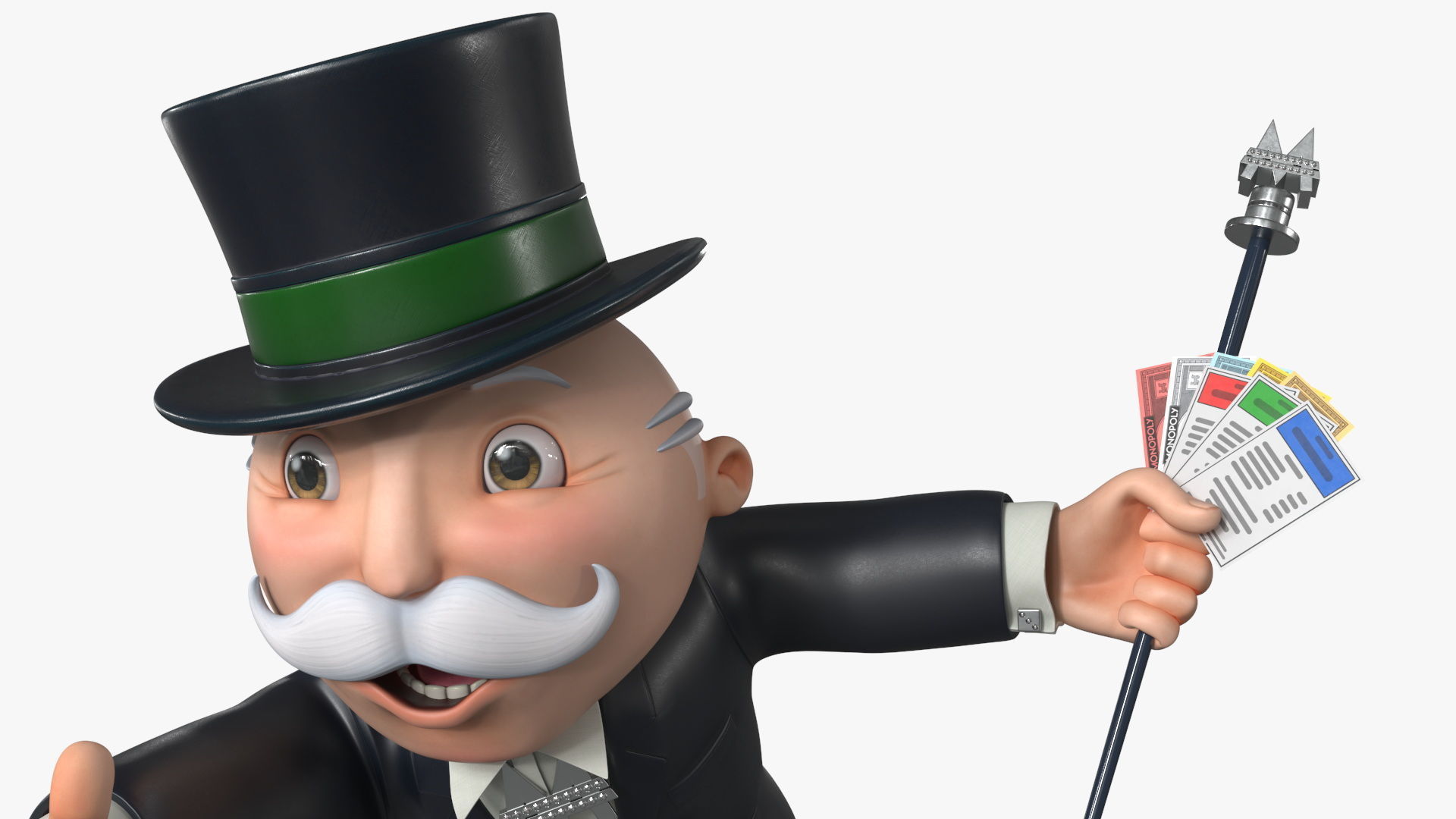 Mr Monopoly Handshake Pose for 3D Print 3D print model_10