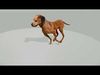 Realistic Animated Dog Low-poly 3D model_1
